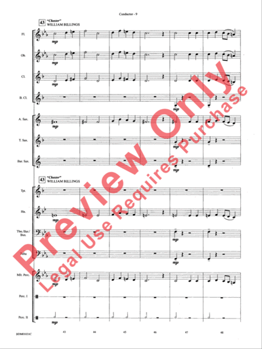 Patriotic Bits & Pieces Concert Band scores gallery preview page 12