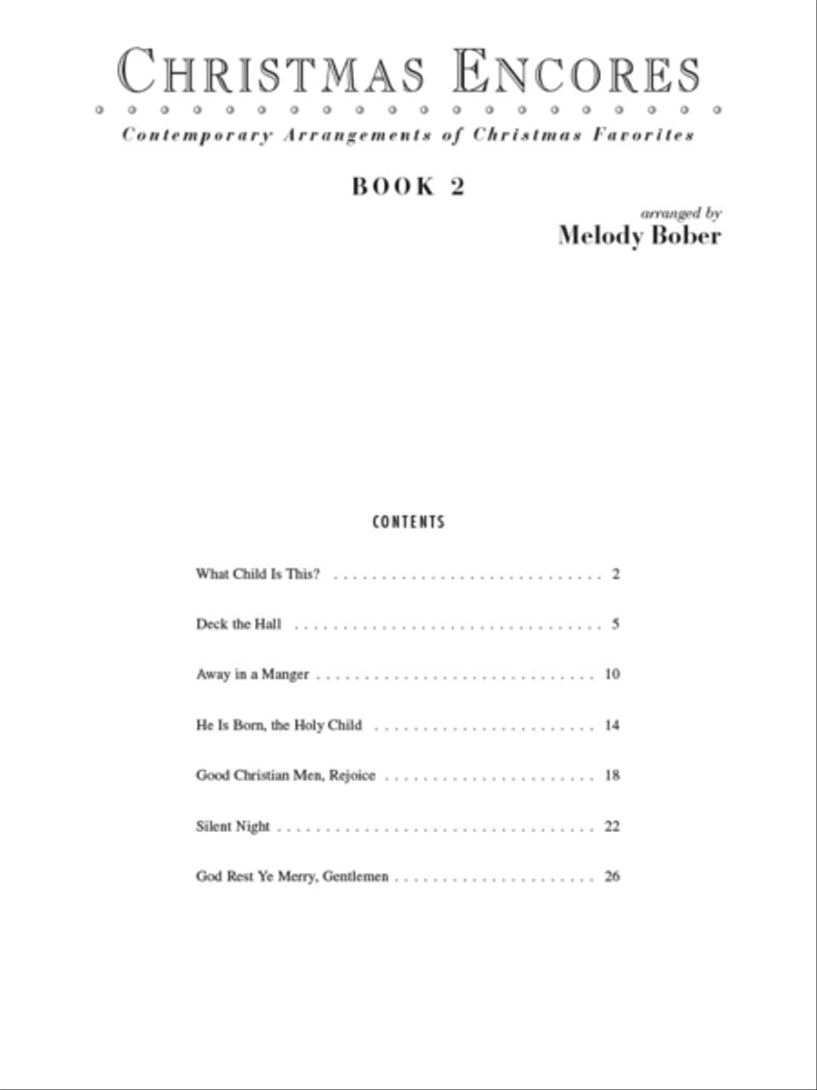 Christmas Encores, Book 2 Piano Method scores gallery preview page 2