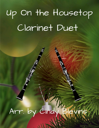 Book cover for Up On the Housetop, for Clarinet Duet