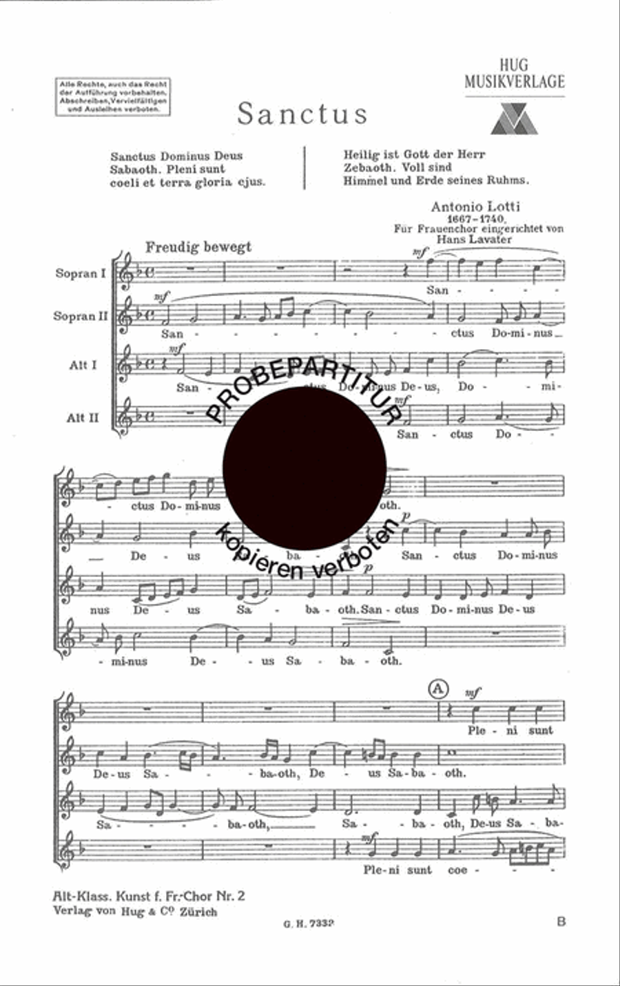 Sanctus Women's Choir scores gallery preview page 1