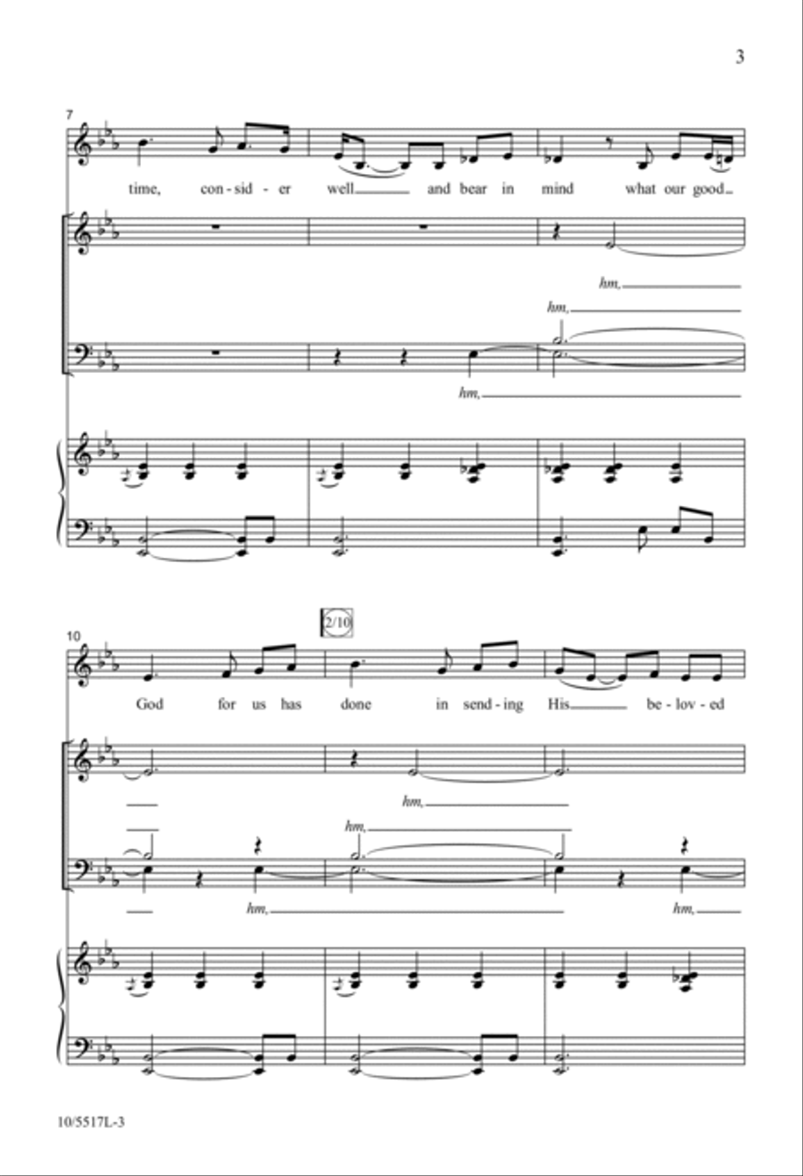Wexford Carol 4-Part scores gallery preview page 3