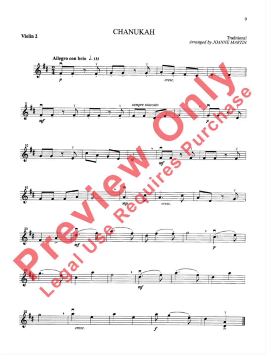Festive Strings for String Quartet or String Orchestra String Quartet scores gallery preview page 11