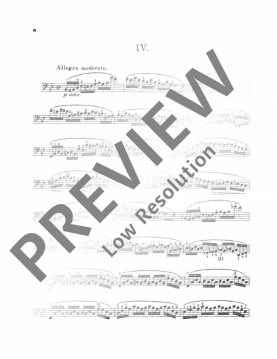 Technology of Violoncello Playing Cello scores gallery preview page 7
