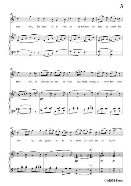 Schubert-Das Bild,in G Major,Op.165 No.3,for Voice and Piano image number null