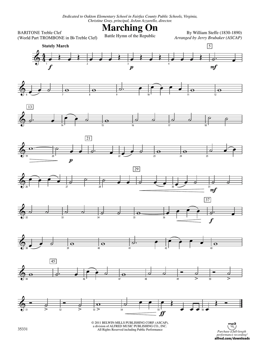 Marching On: Baritone T.C.