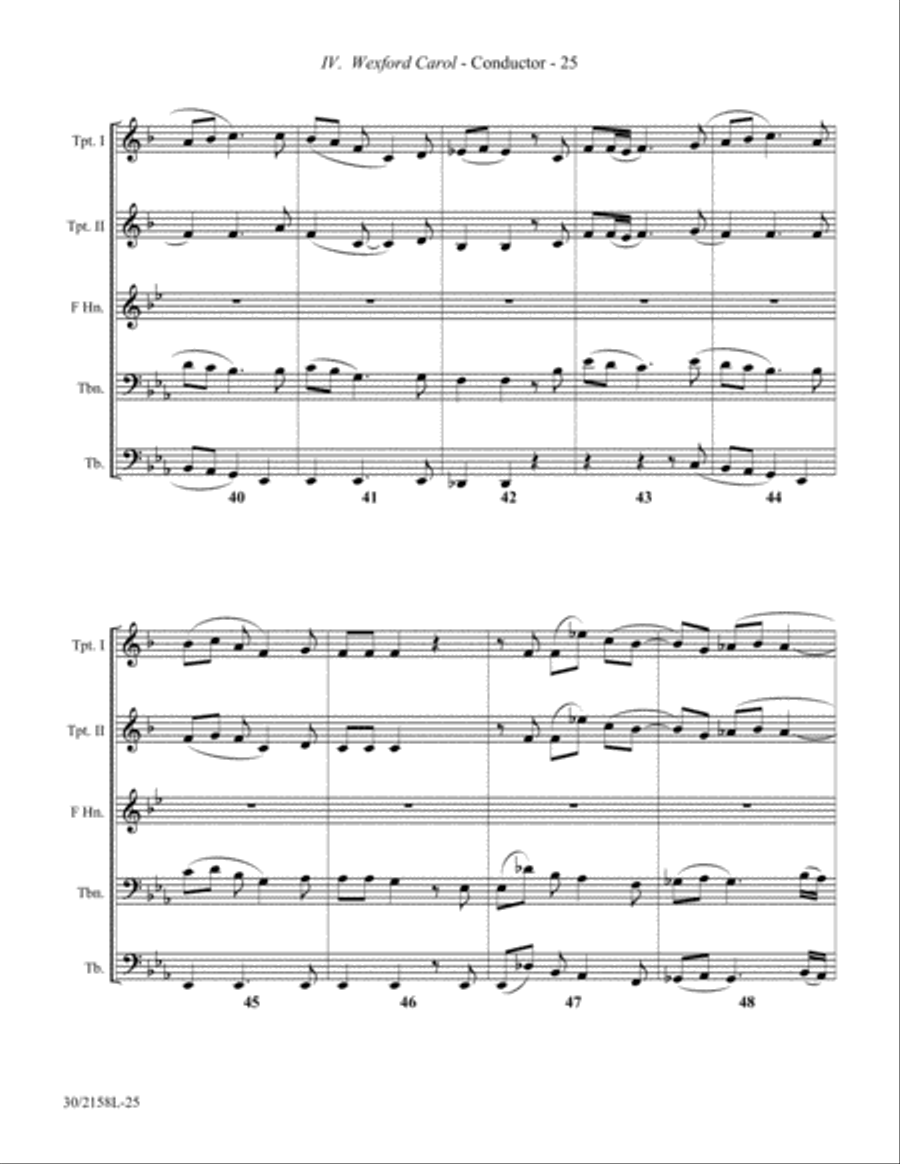 Christmas Suite for Brass Quintet Brass Quintet scores gallery preview page 23