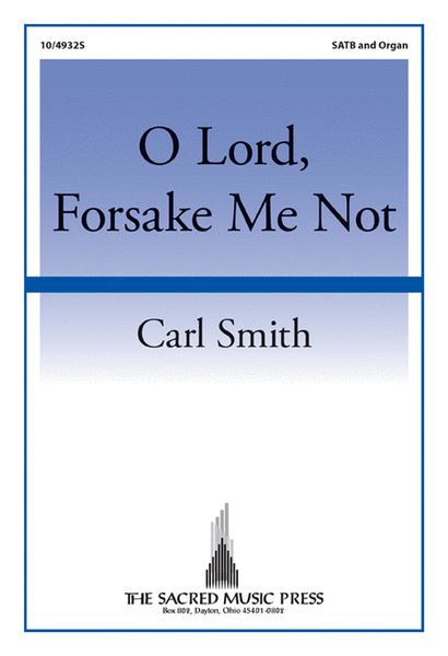 O Lord, Forsake Me Not image number null