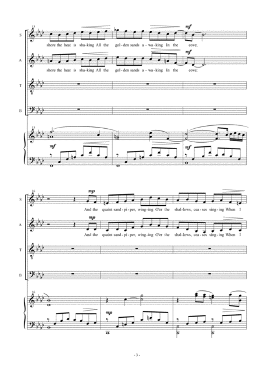 In the Shadows 4-Part scores gallery preview page 5