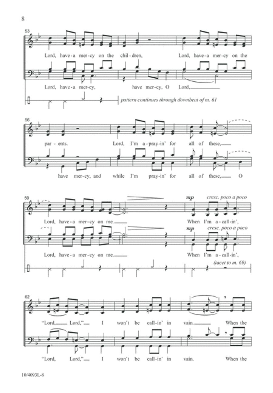 Lord, Have Mercy 4-Part scores gallery preview page 9