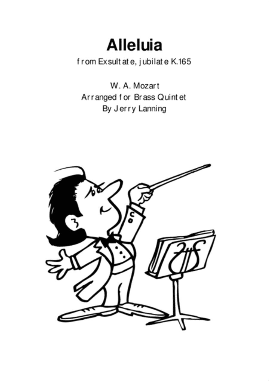 Alleluia from 'Exsultate, jubilate' K.165 (Mozart) Brass Ensemble scores gallery preview page 1