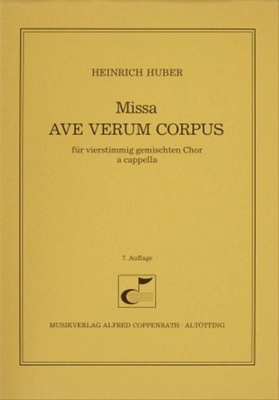 Missa Ave verum corpus 4-Part scores gallery preview page 1