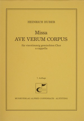 Book cover for Missa Ave verum corpus