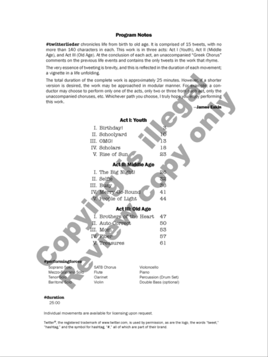 #twitterlieder (SATB Full Score) 4-Part scores gallery preview page 3