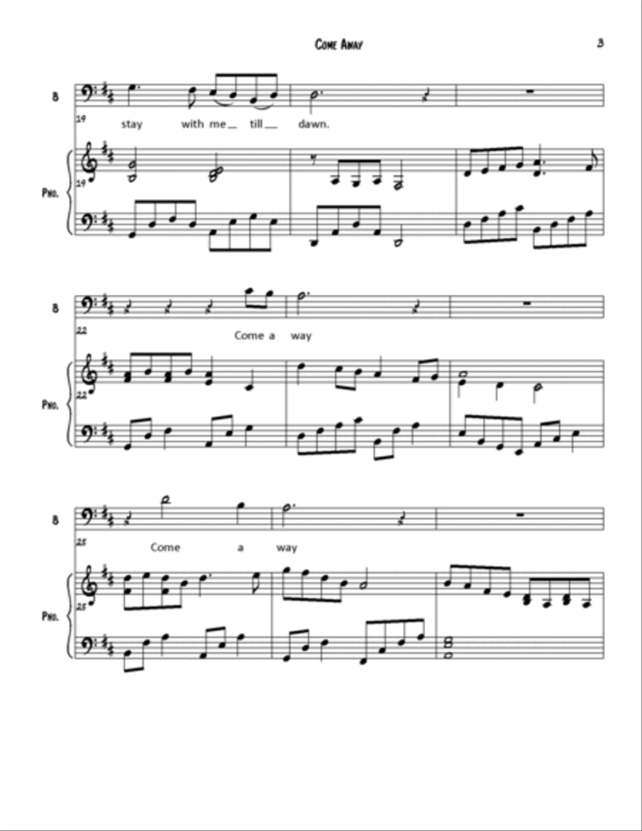 Come Away Voice scores gallery preview page 3