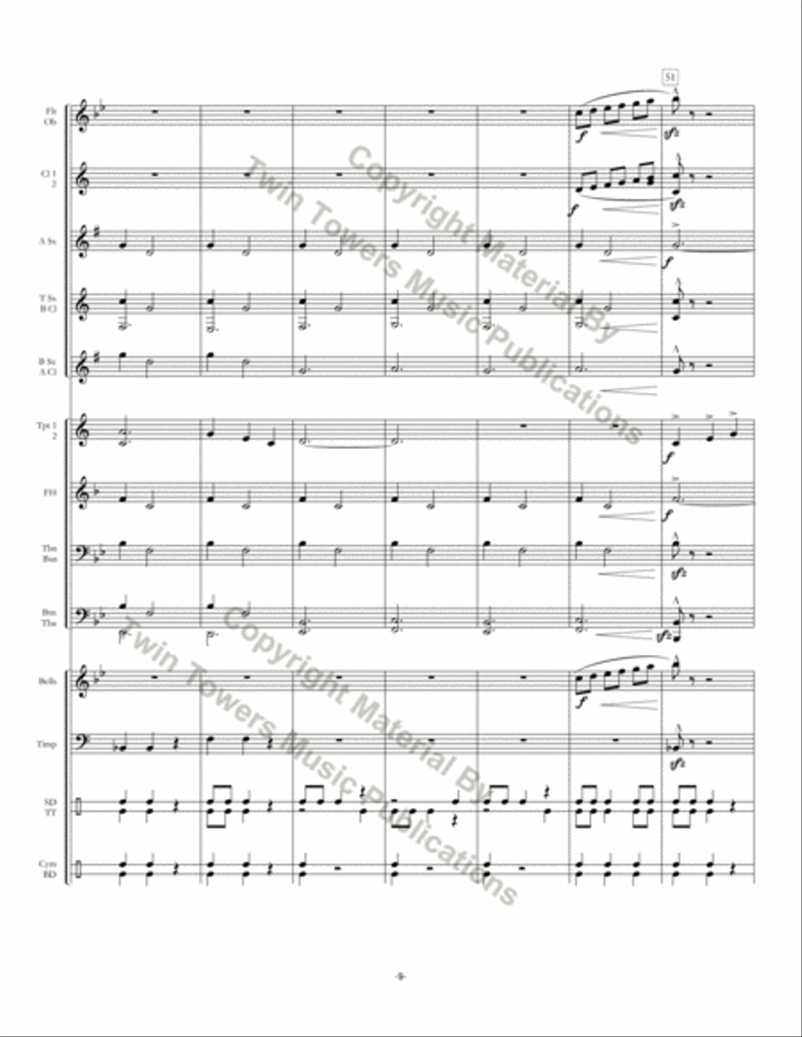 On An Old Gaelic Melody Concert Band scores gallery preview page 10