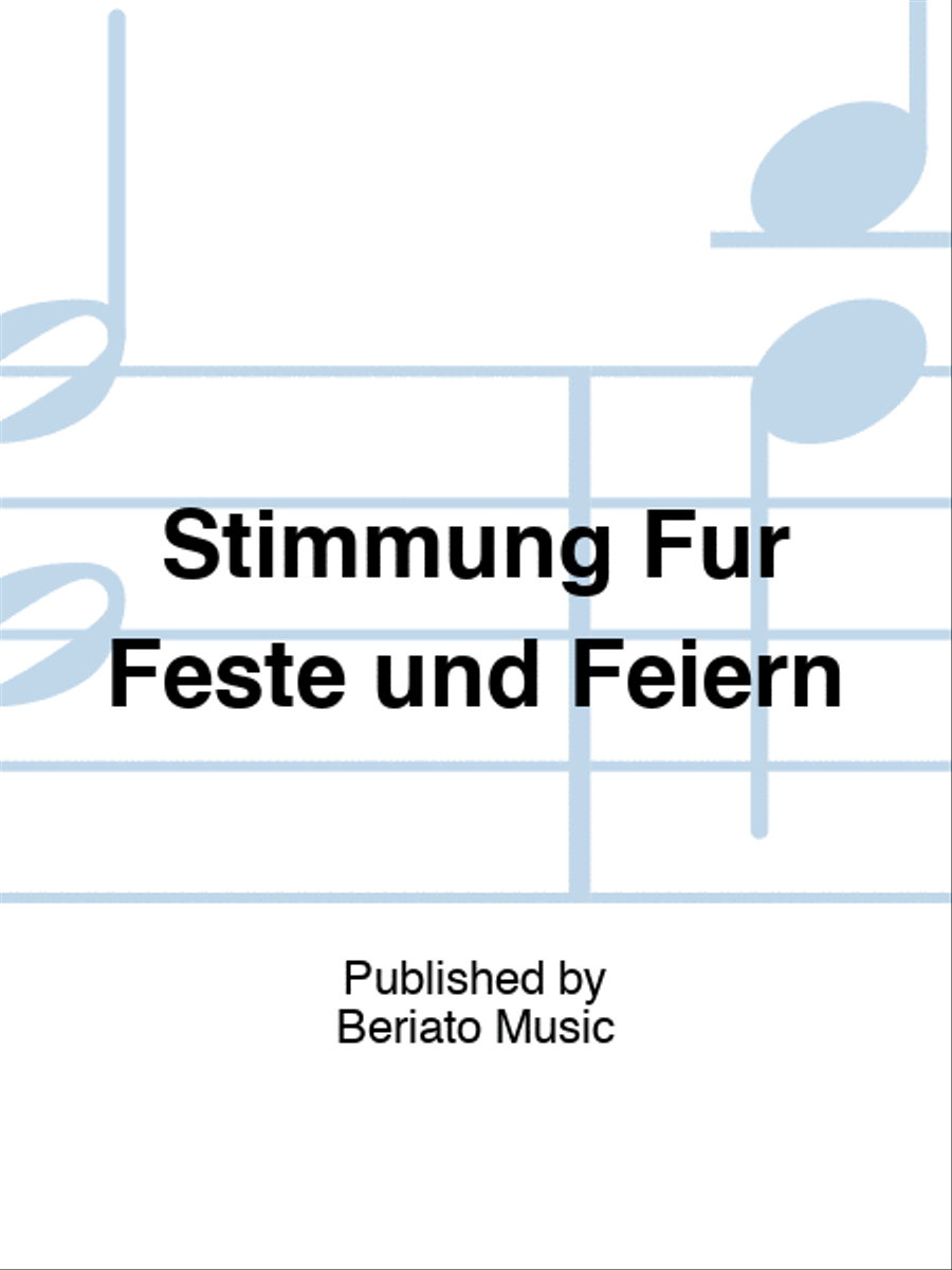 Stimmung Für Feste und Feiern E-Flat Clarinet scores gallery preview page 1