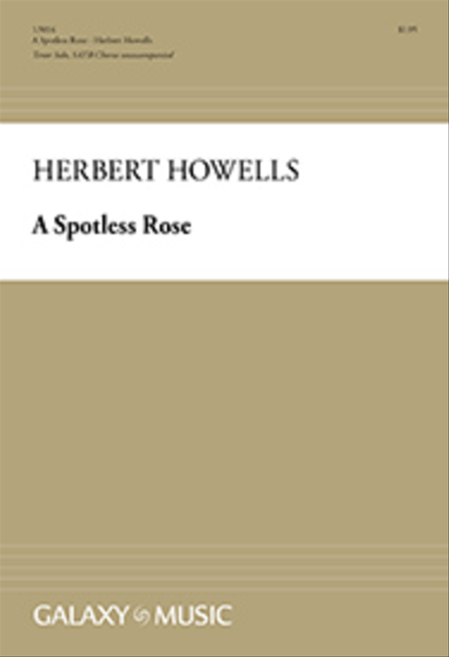 A Spotless Rose (Choral Score) 4-Part scores gallery preview page 1