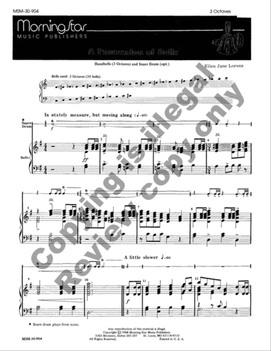 A Procession of Bells A Procession of Bells Handbell Choir scores gallery preview page 6