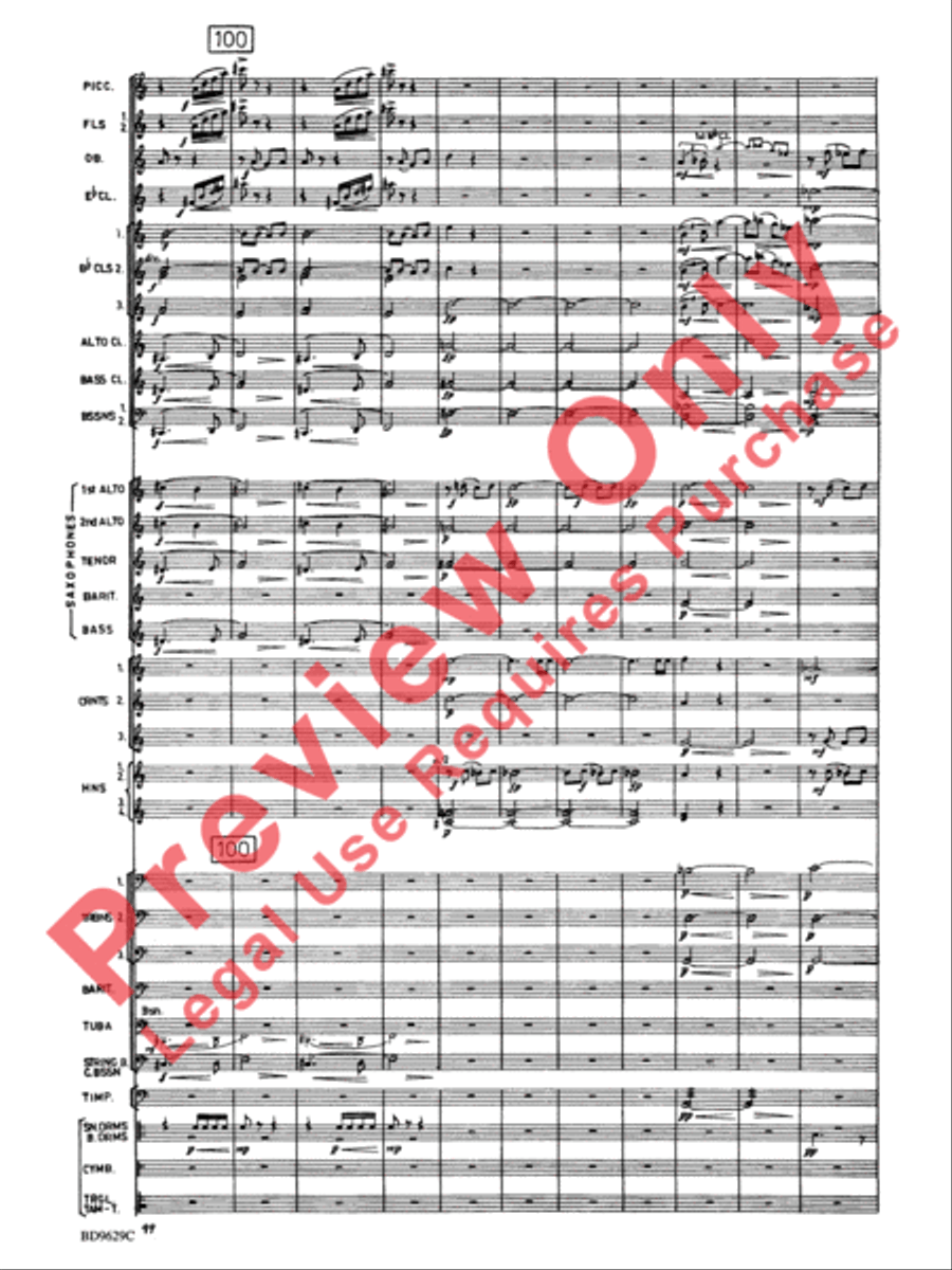 Fantasia for Band Concert Band scores gallery preview page 14
