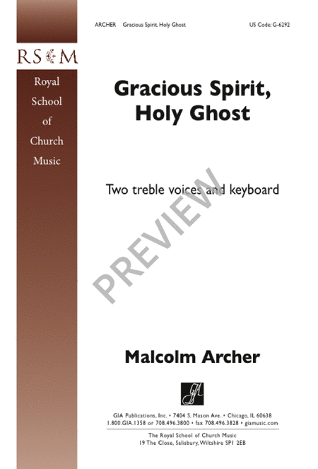 Gracious Spirit, Holy Ghost