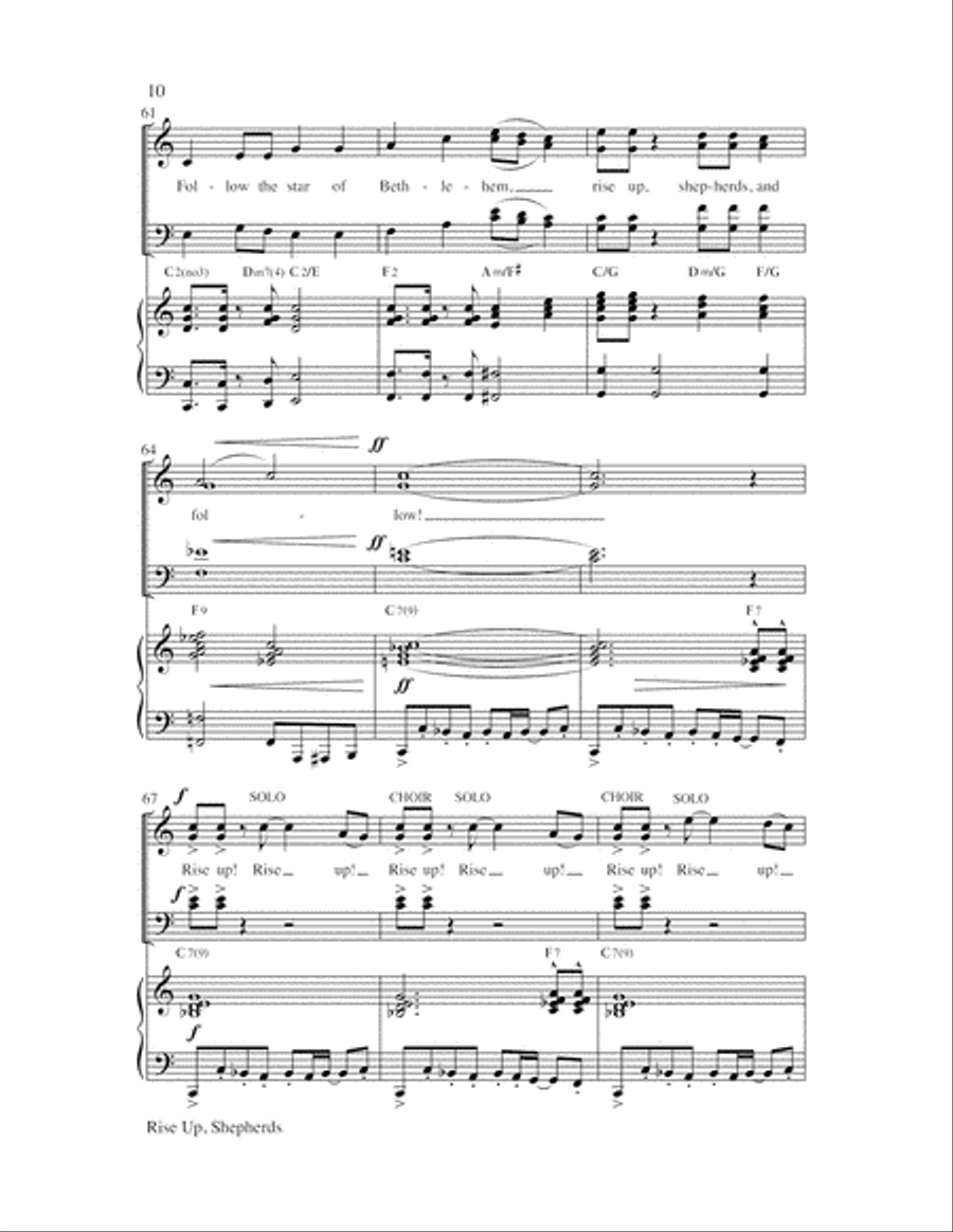 Rise Up, Shepherds Choir scores gallery preview page 10