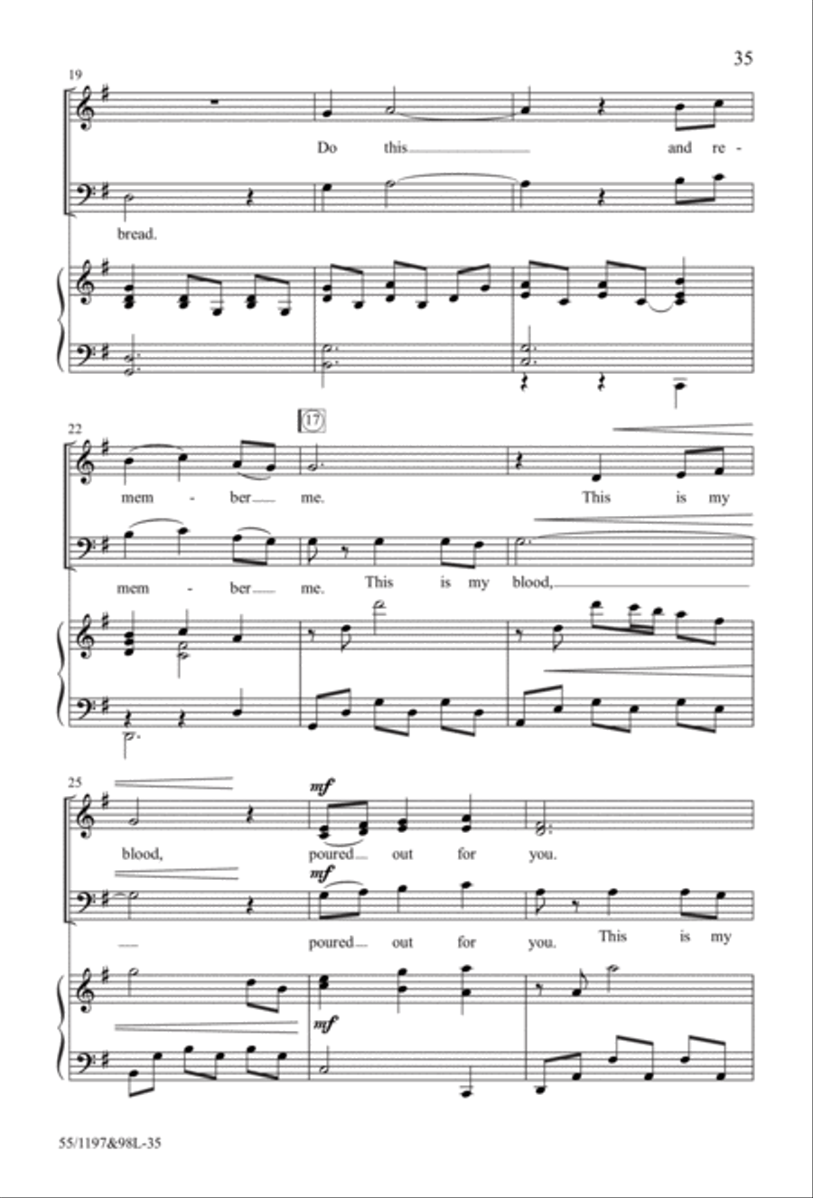 The Body of Christ 4-Part scores gallery preview page 19