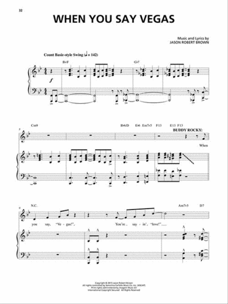 Honeymoon in Vegas Honeymoon in Vegas Voice scores gallery preview page 4