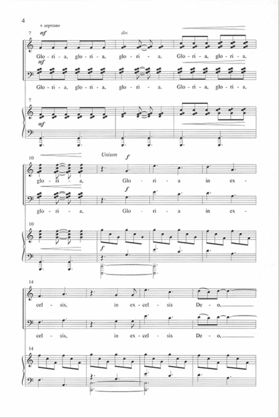 Gloria - SATB divisi Gloria - SATB divisi Divisi scores gallery preview page 3
