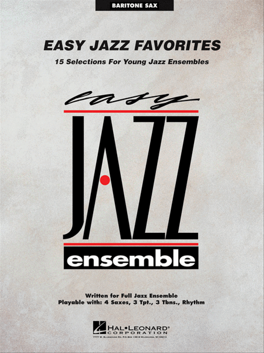 Easy Jazz Favorites – Baritone Sax Jazz Ensemble scores gallery preview page 1