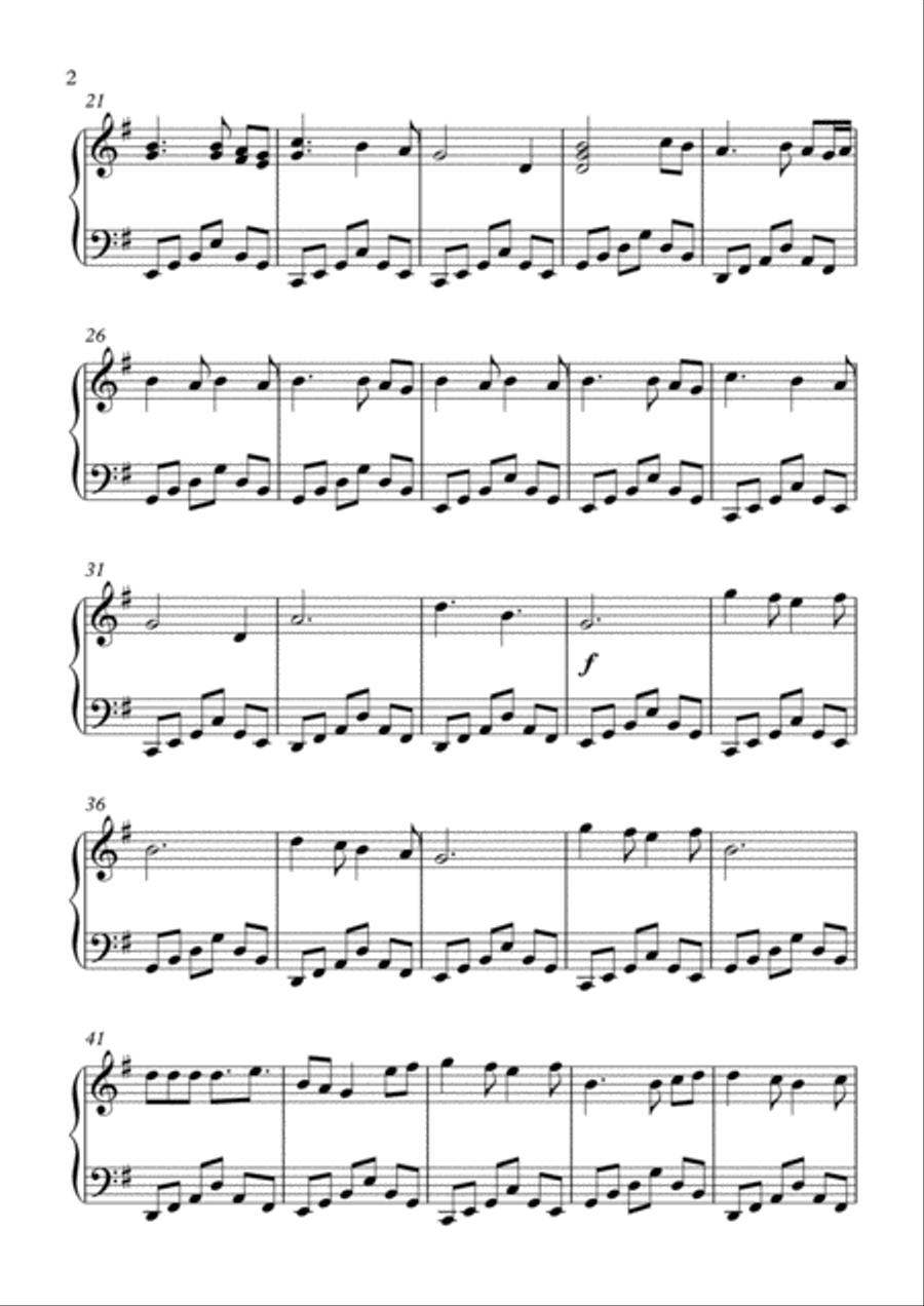 Perfect Perfect Piano Solo scores gallery preview page 2