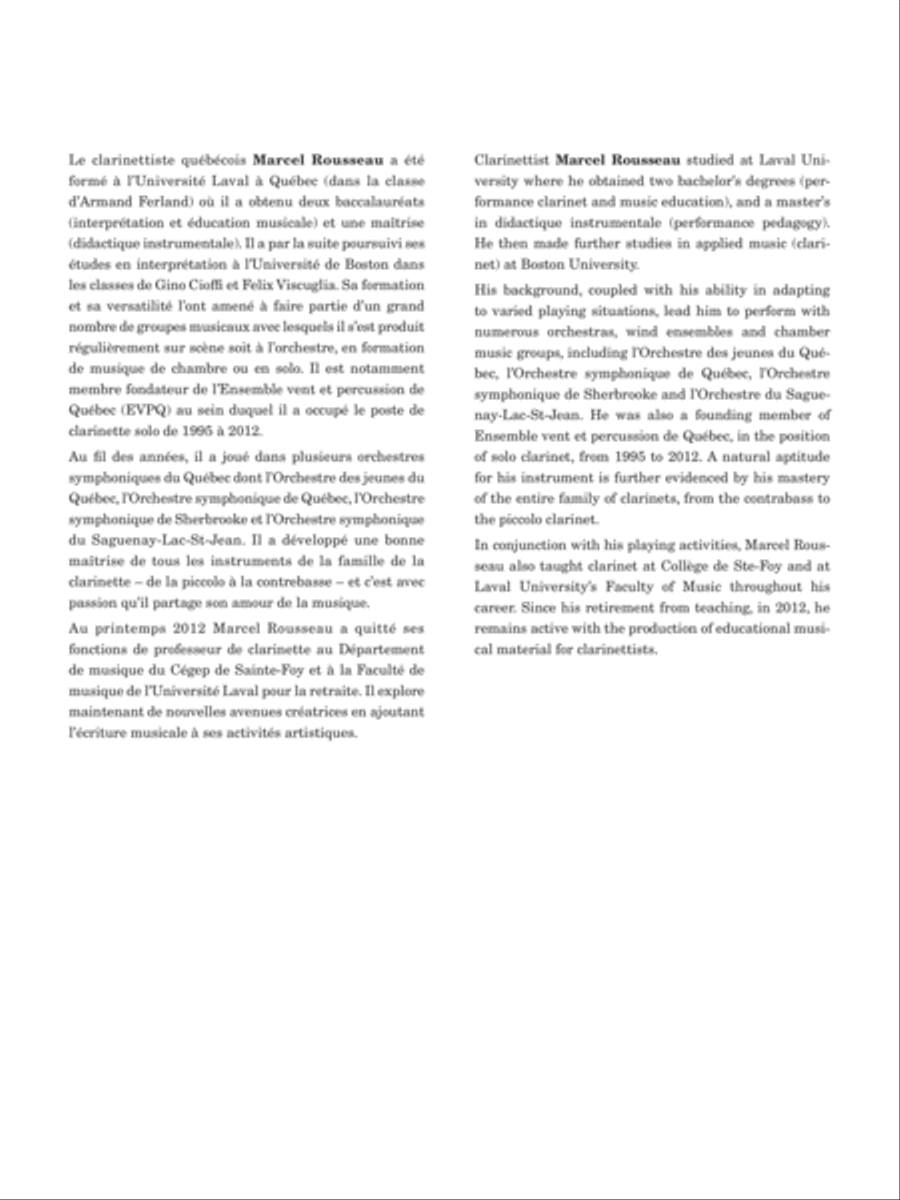 Exercices de lecture à vue et de transposition Clarinet scores gallery preview page 2