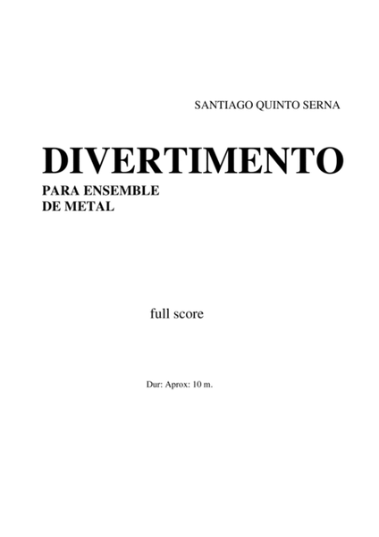 divertimento for brass ensemble image number null