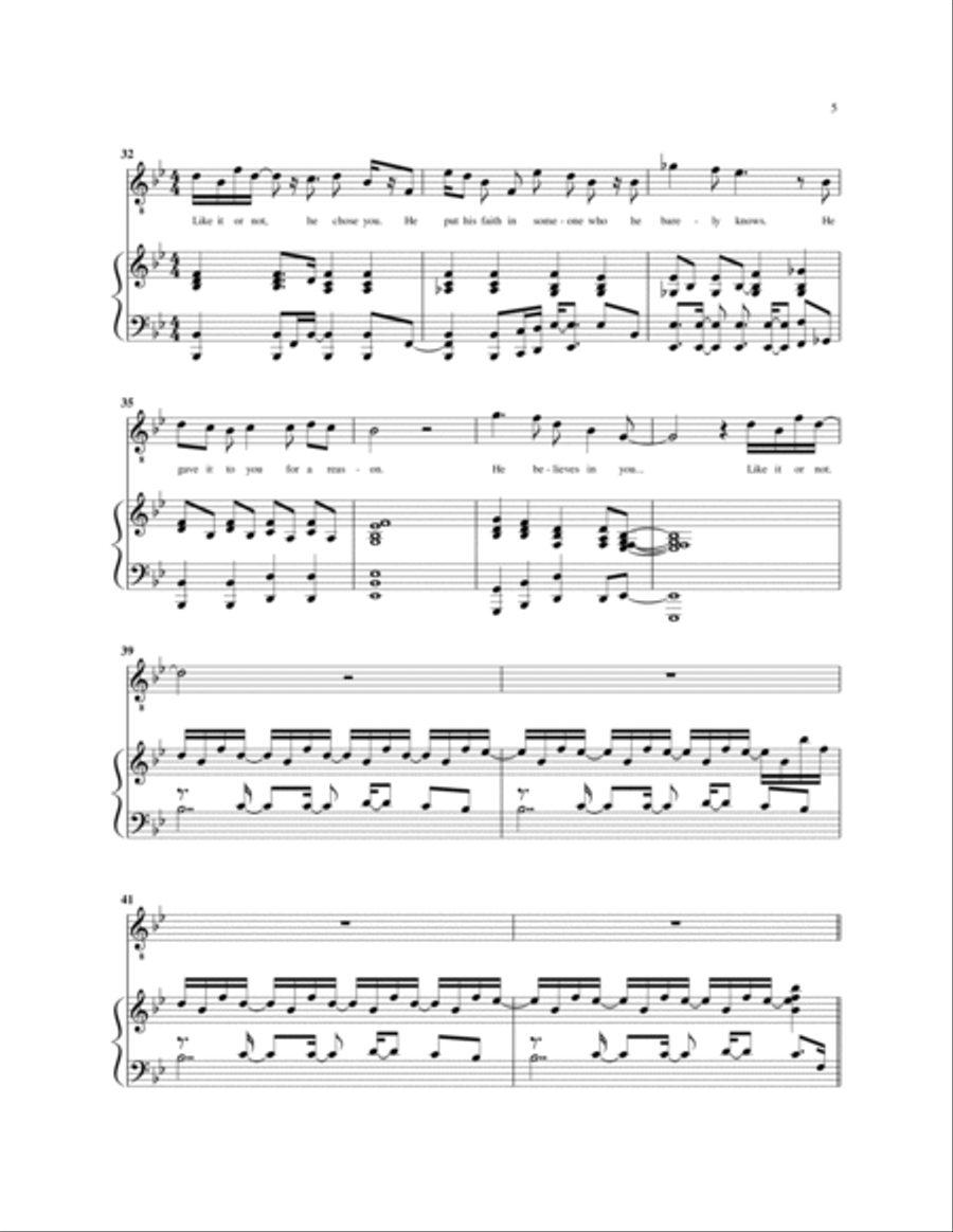 Like It or Not Like It or Not Piano, Vocal, Guitar scores gallery preview page 5