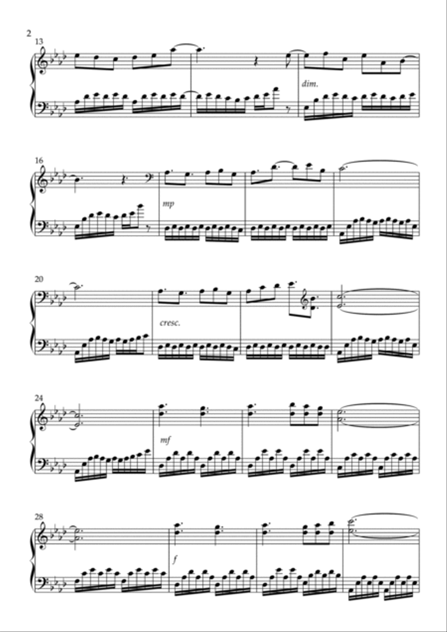 Among the Winds Among the Winds Piano Solo scores gallery preview page 2