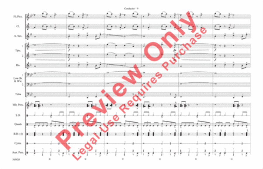 When We Stand Together When We Stand Together Marching Band scores gallery preview page 10