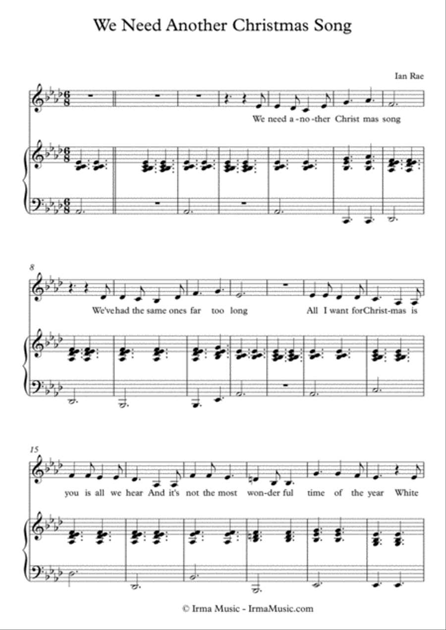 We Need Another Christmas Song! Voice scores gallery preview page 2