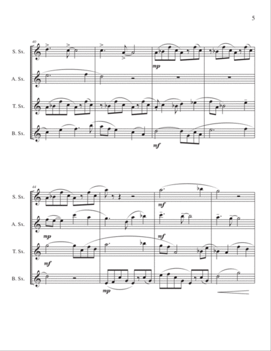 Earning the Muse Saxophone Solo scores gallery preview page 5