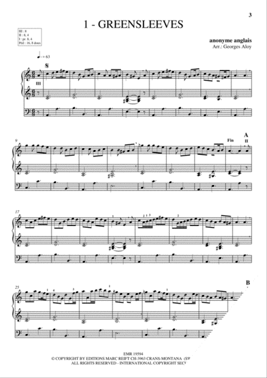 24 Pieces celebres Volume 1 Organ scores gallery preview page 4