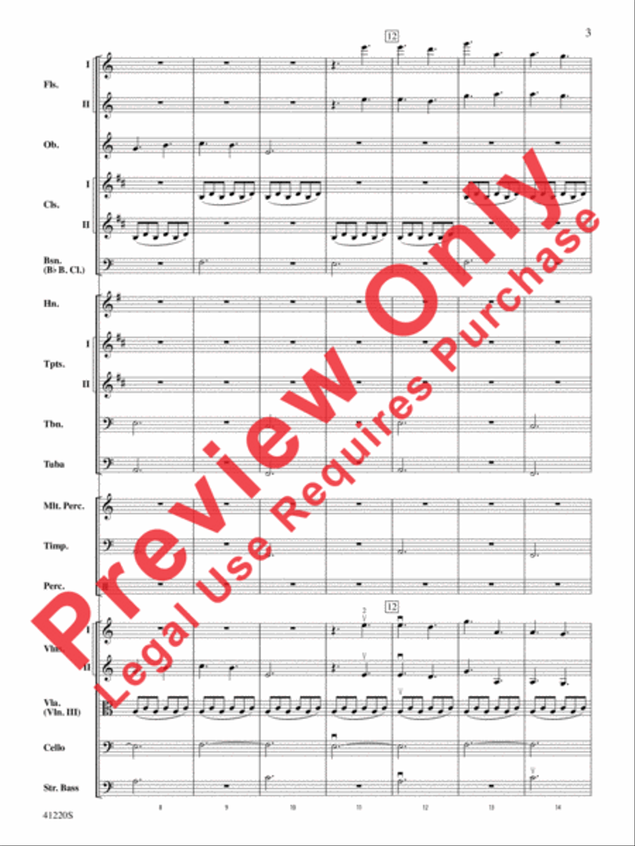 Downton Abbey -- The Suite Full Orchestra scores gallery preview page 4