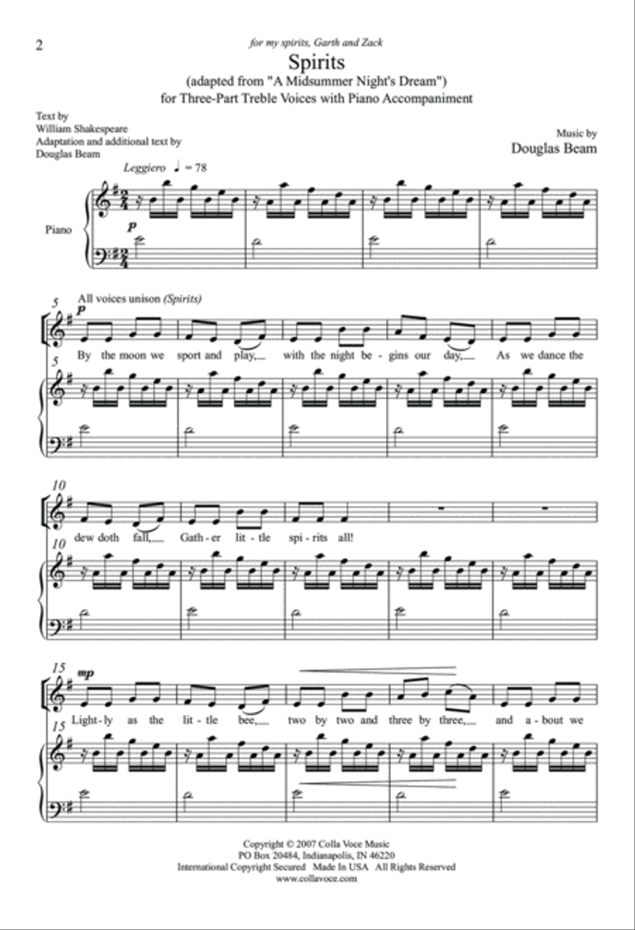 Spirits Spirits SSA scores gallery preview page 2