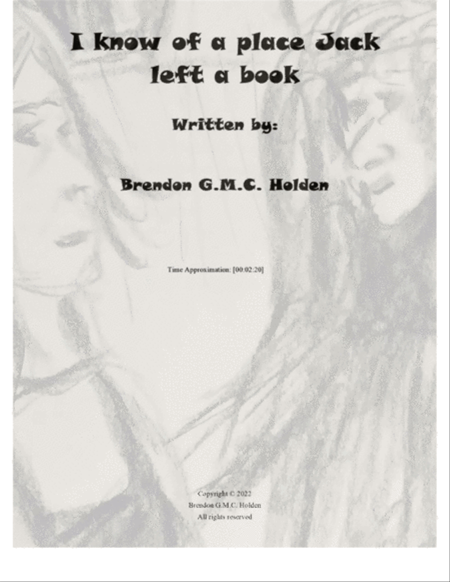 I know of a place Jack left a book Voice scores gallery preview page 2