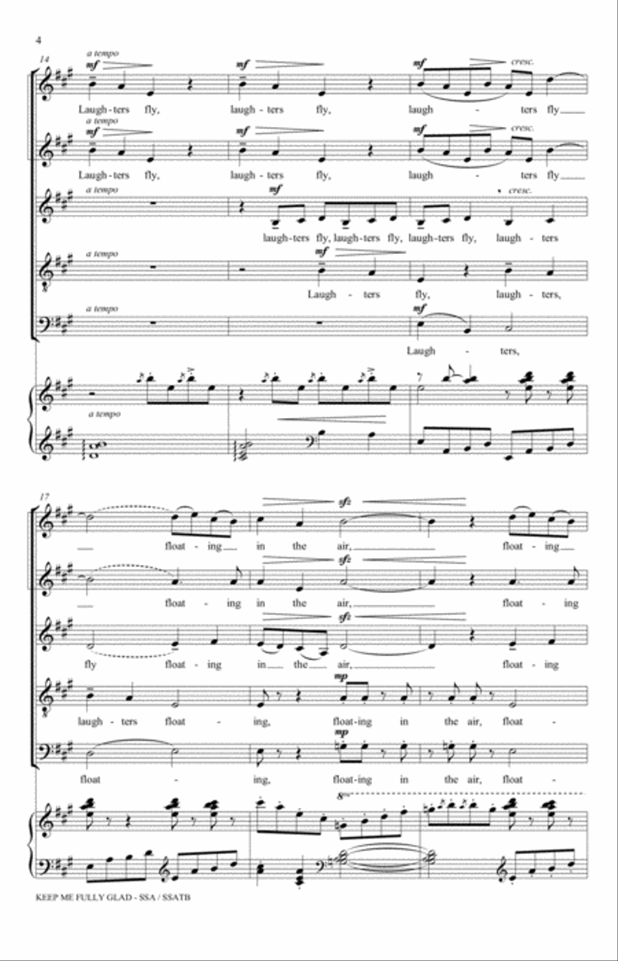 Keep Me Fully Glad Choir scores gallery preview page 4