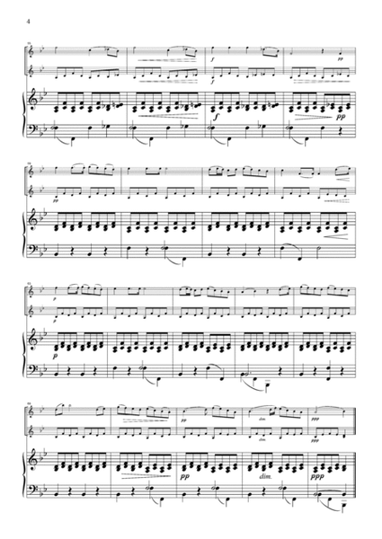 Haydn Serenade (String Quartet No.17, 2nd mvt.), for 2 Violins & Piano, VN213