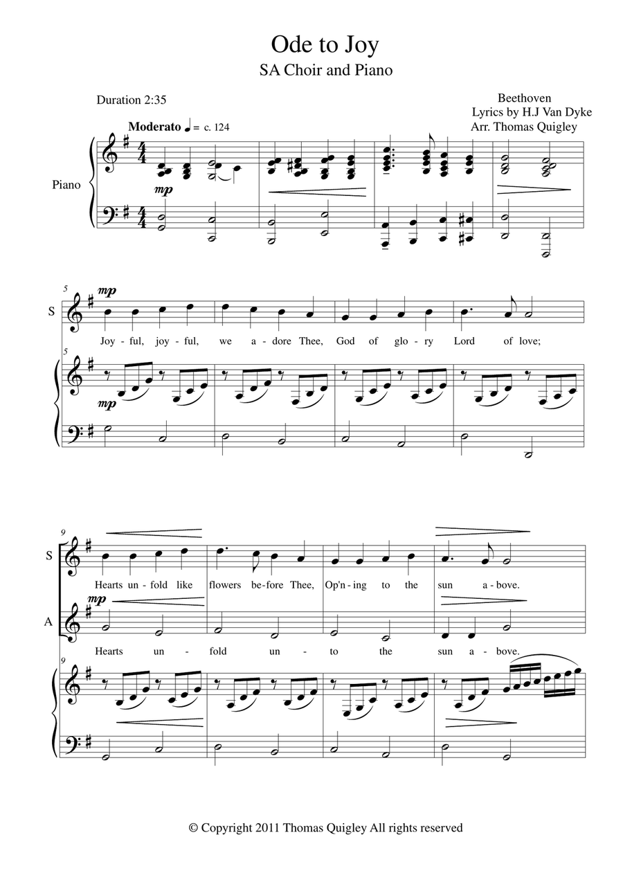 Ode To Joy SA scores gallery preview page 1