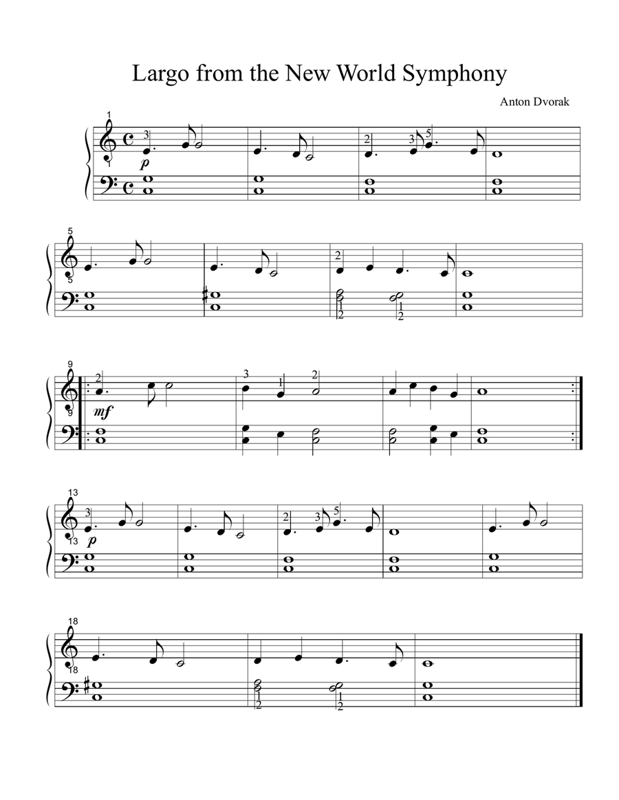 Beginner Piano Classics Easy Piano scores gallery preview page 6