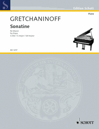 Gretchaninoff A Sonatine Op110/1 (ep)