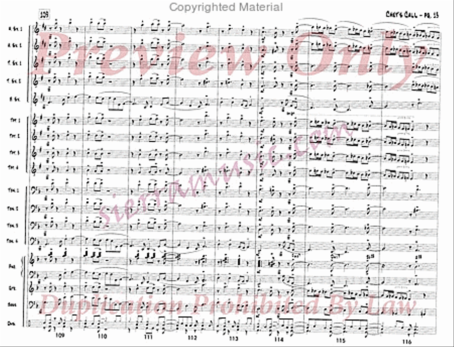 Chet's Call Chet's Call Big Band scores gallery preview page 14