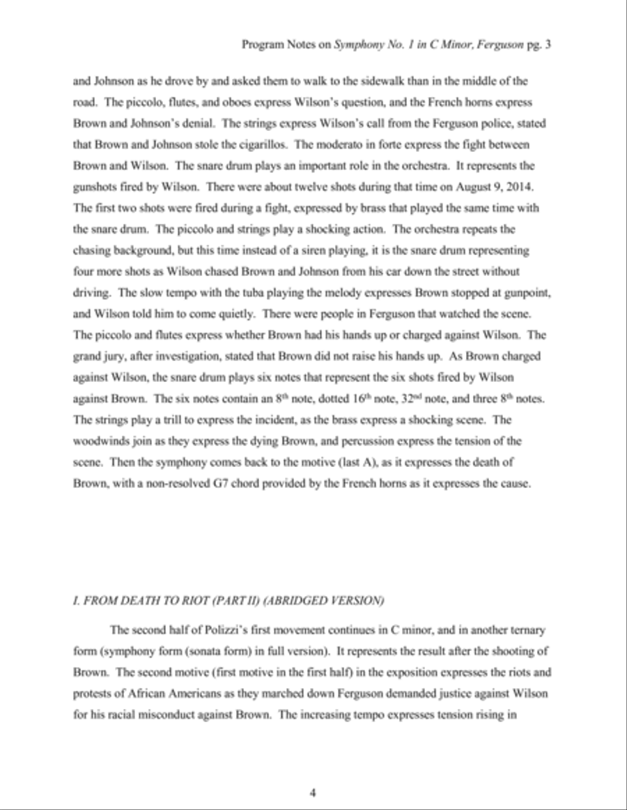 Symphony No. 1 in C Minor, Ferguson Full Orchestra scores gallery preview page 4