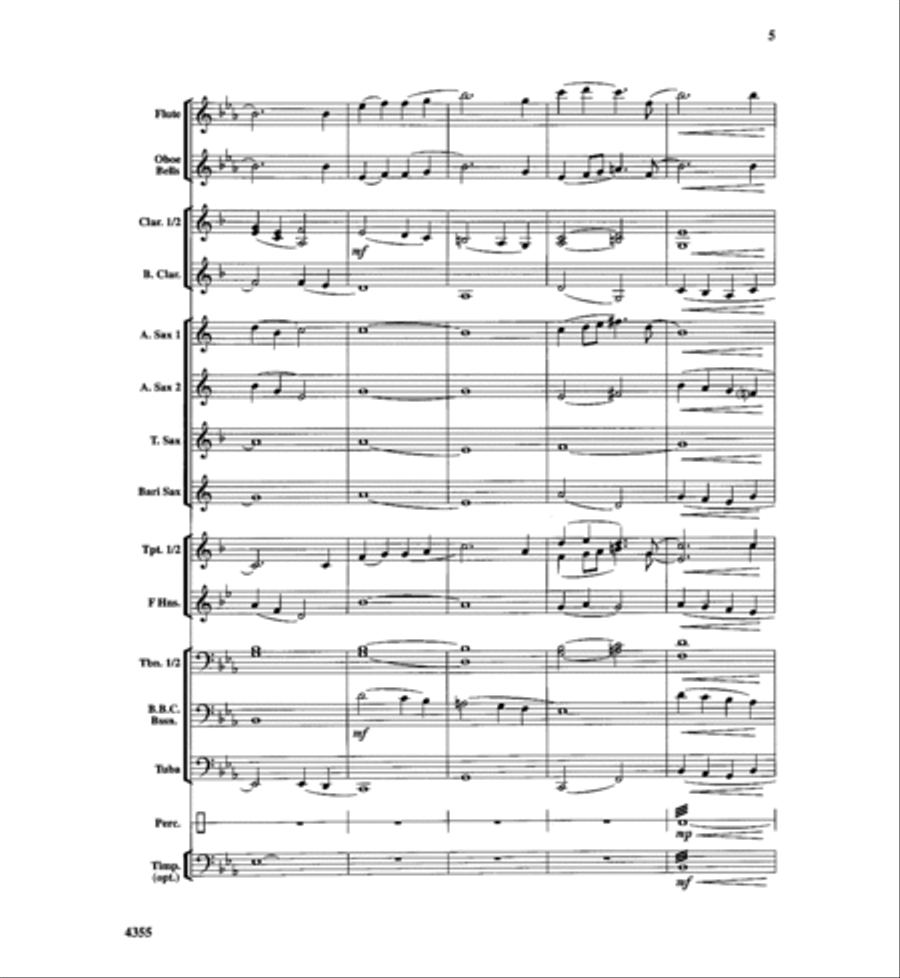 In the Shining of the Stars Concert Band scores gallery preview page 6