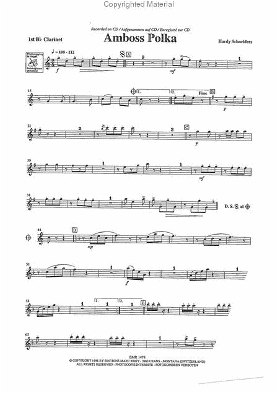 Play The 1st Clarinet With The Marc Reift Orchestra Concert Band scores gallery preview page 4